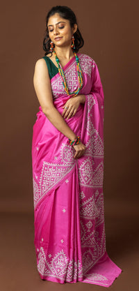 Blended Silk Kantha Saree