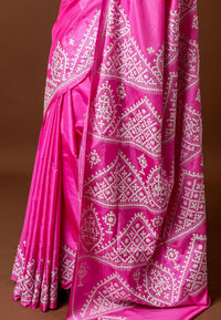 Blended Silk Kantha Saree