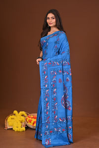 NEELAMBHA BLENDED SILK KANTHA SAREE