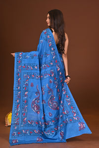 NEELAMBHA BLENDED SILK KANTHA SAREE