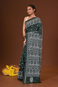 MEGHDURGA BLENDED SILK KANTHA SAREE