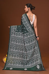 MEGHDURGA BLENDED SILK KANTHA SAREE