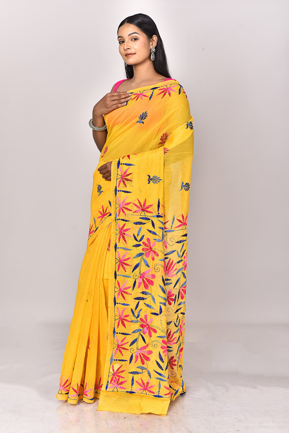 CHANDERI FULKARI SAREE