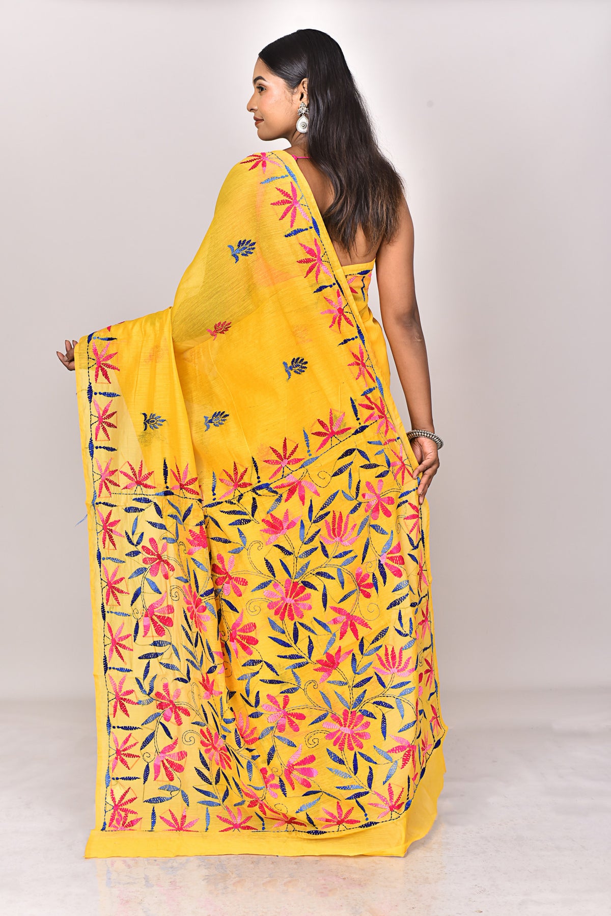 CHANDERI FULKARI SAREE