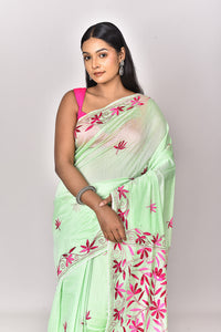 CHANDERI FULKARI SAREE