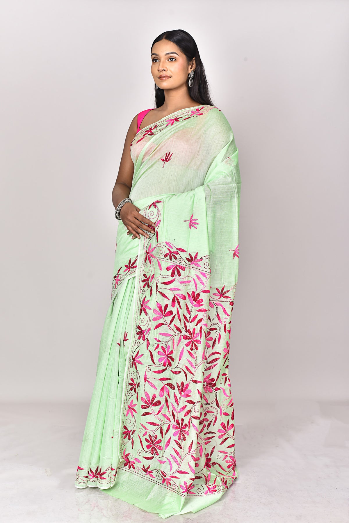 CHANDERI FULKARI SAREE