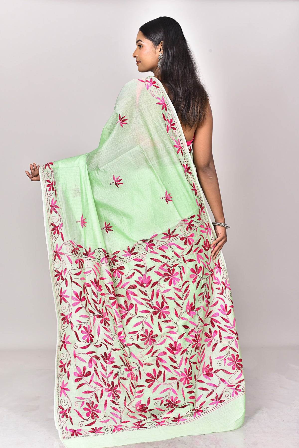 CHANDERI FULKARI SAREE