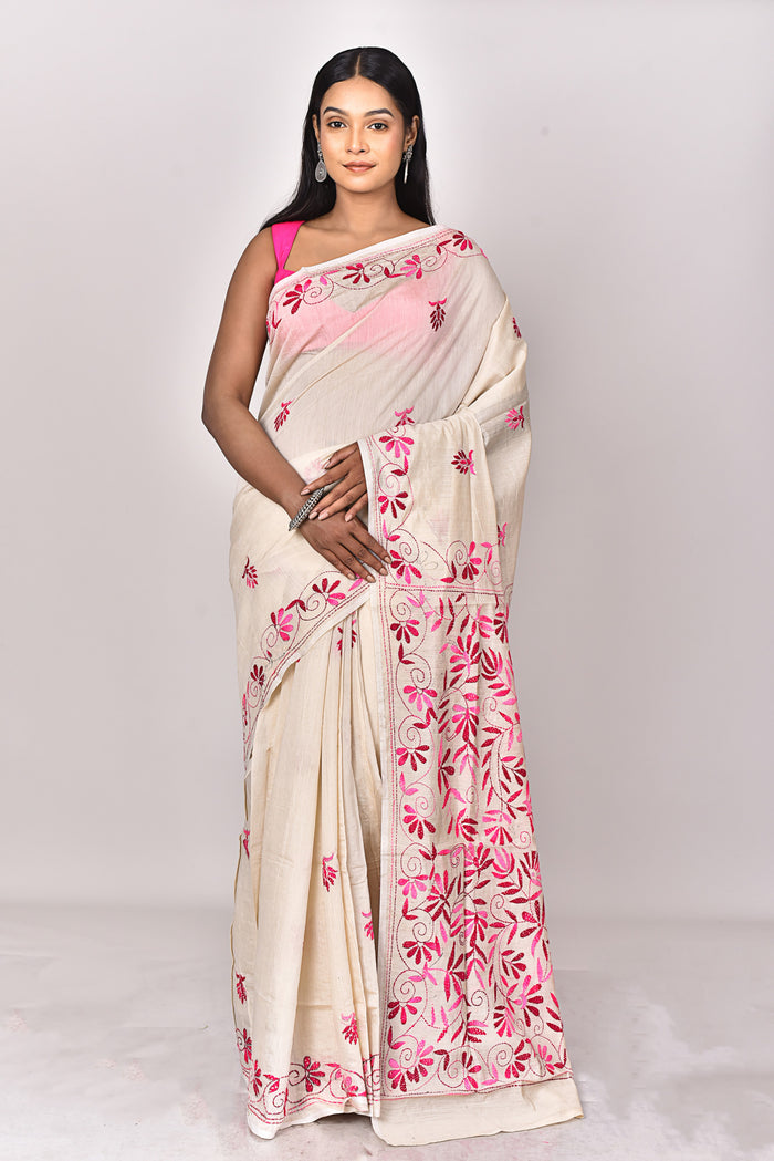 CHANDERI FULKARI SAREE