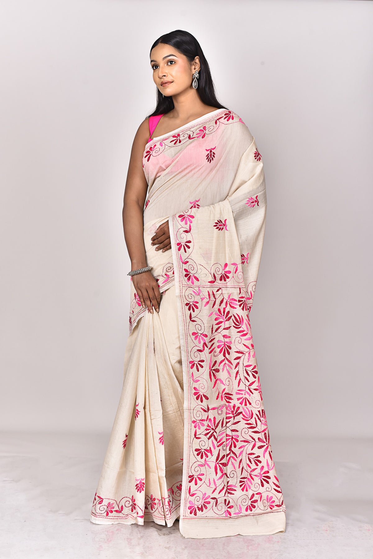 CHANDERI FULKARI SAREE
