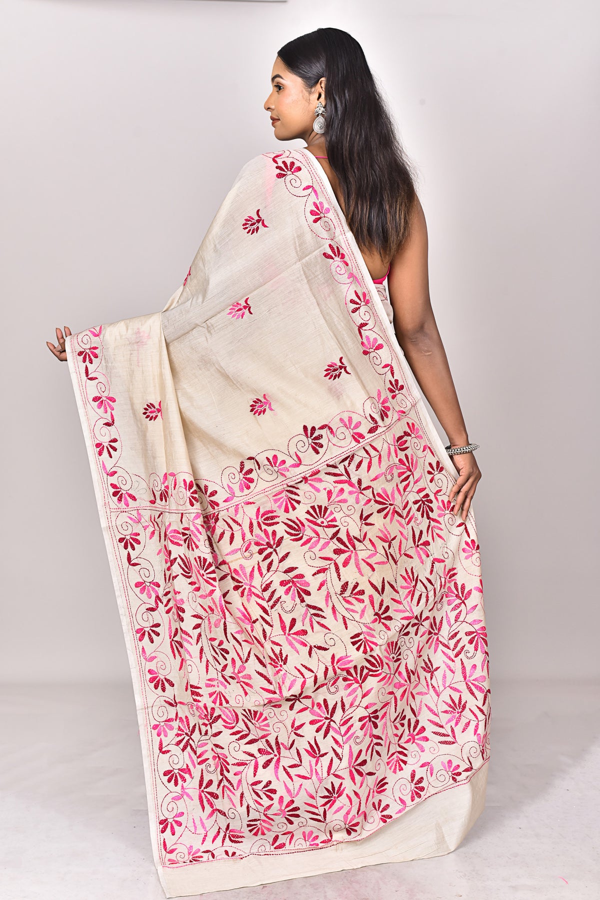 CHANDERI FULKARI SAREE