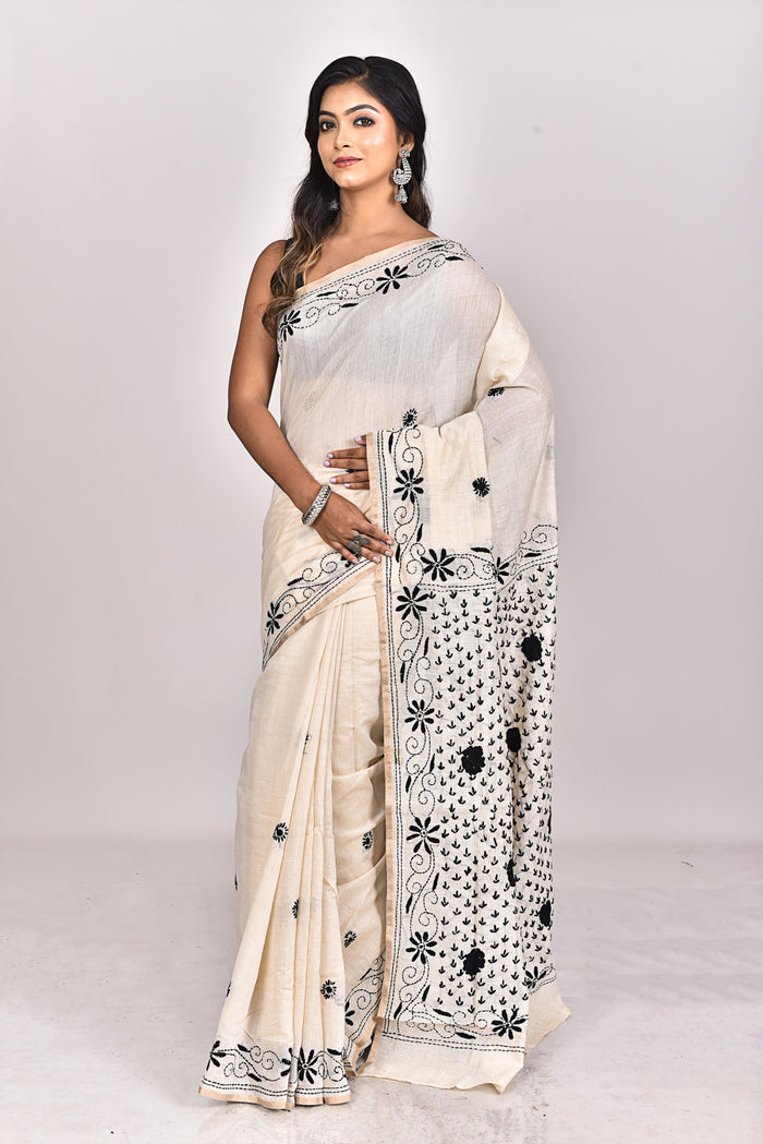 CHANDERI FULKARI SAREE