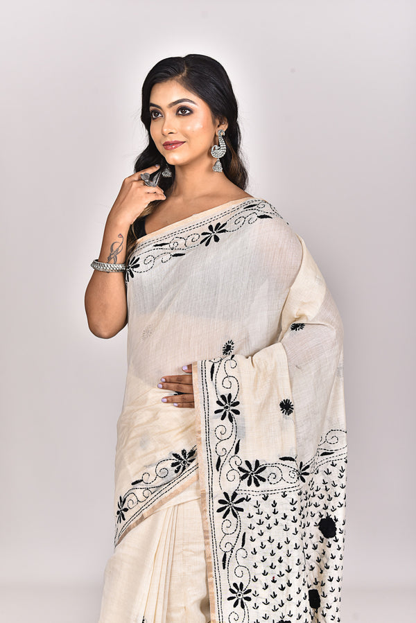 CHANDERI FULKARI SAREE