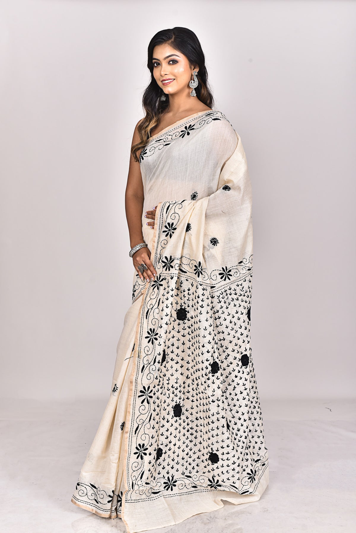 CHANDERI FULKARI SAREE