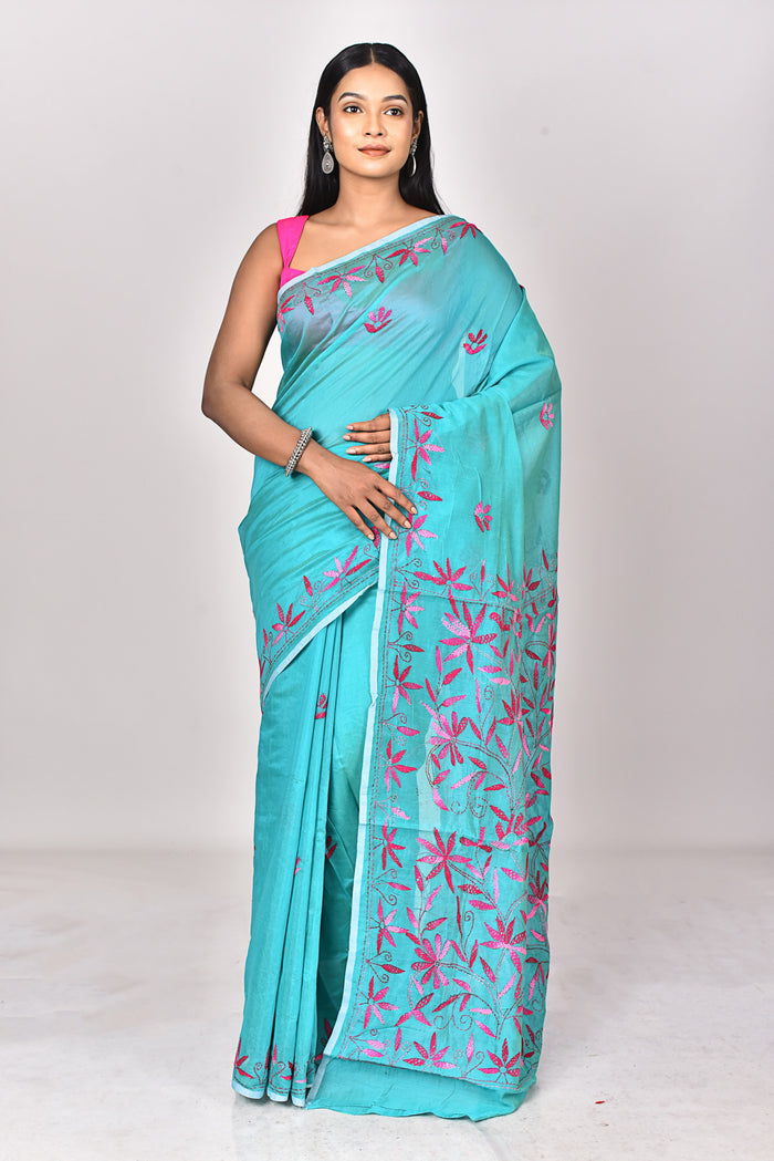 CHANDERI FULKARI SAREE