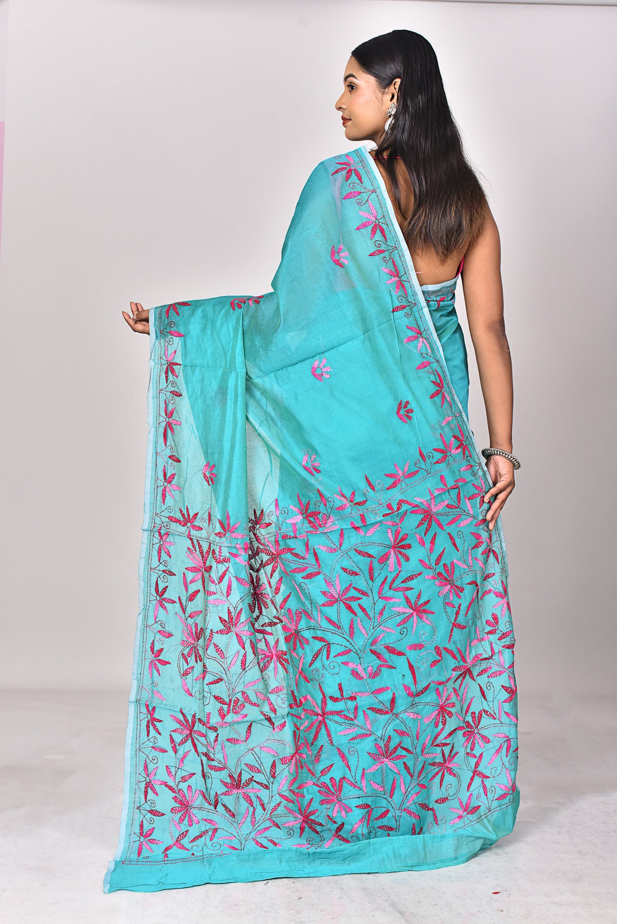 CHANDERI FULKARI SAREE