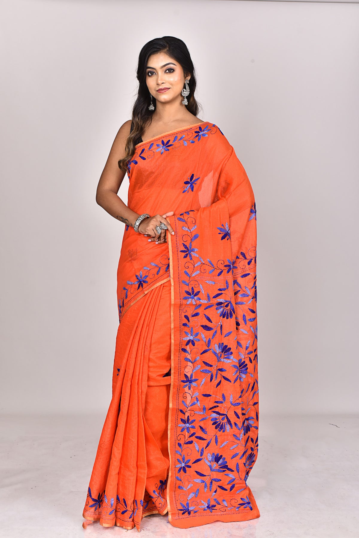 CHANDERI FULKARI SAREE