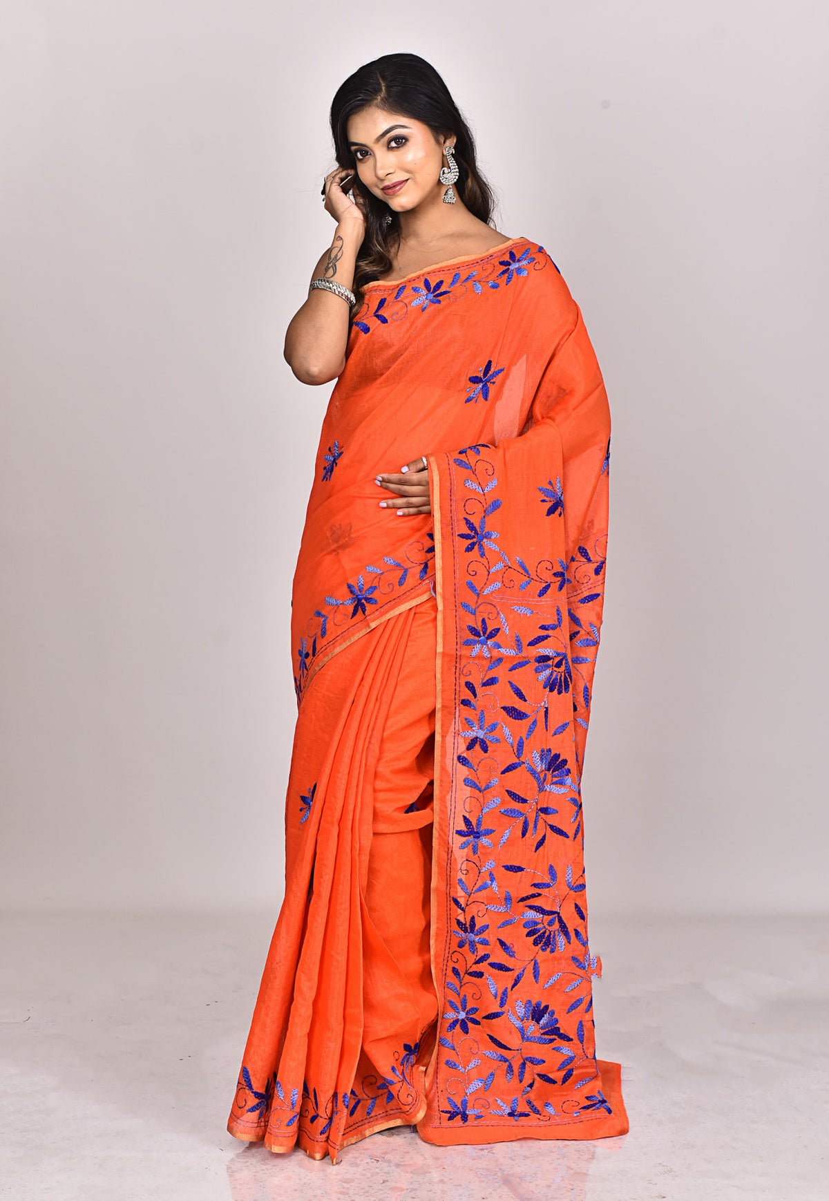 CHANDERI FULKARI SAREE