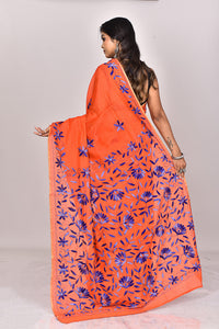 CHANDERI FULKARI SAREE