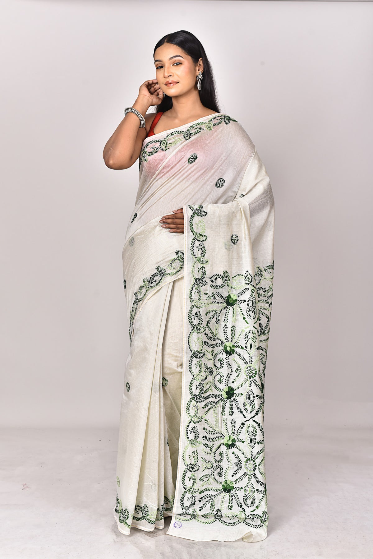 CHANDERI FULKARI SAREE