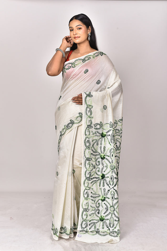 CHANDERI FULKARI SAREE