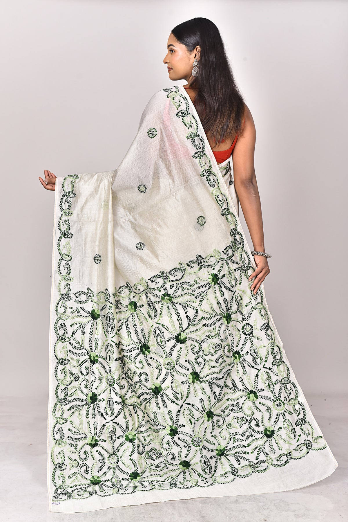 CHANDERI FULKARI SAREE