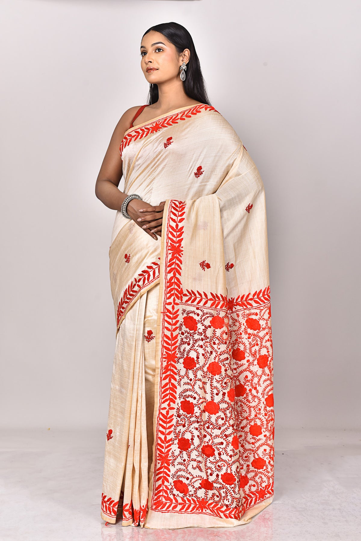 CHANDERI FULKARI SAREE