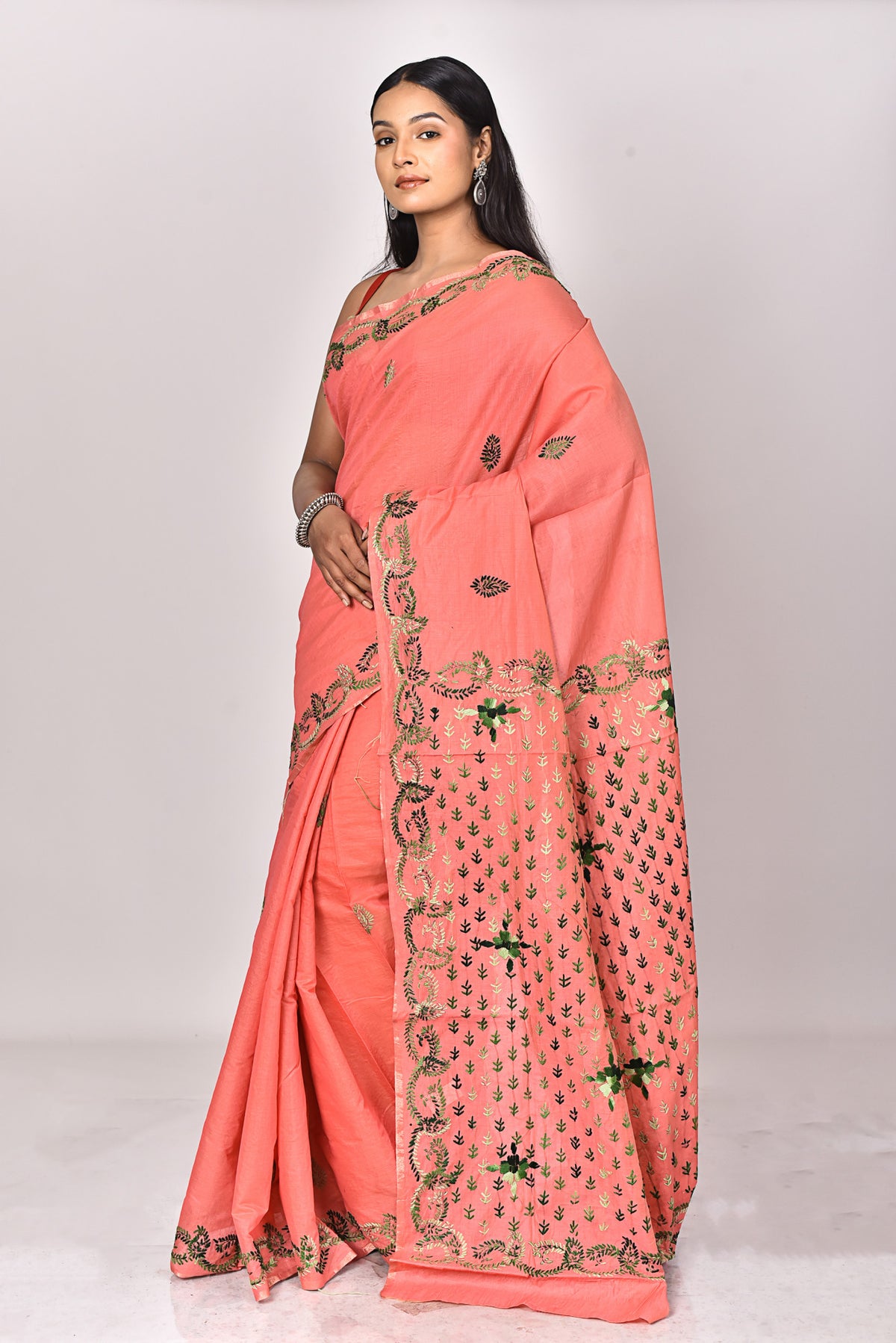 CHANDERI FULKARI SAREE