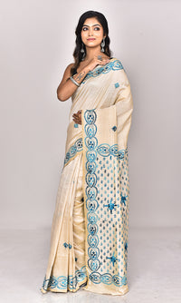 CHANDERI FULKARI SILK SAREE