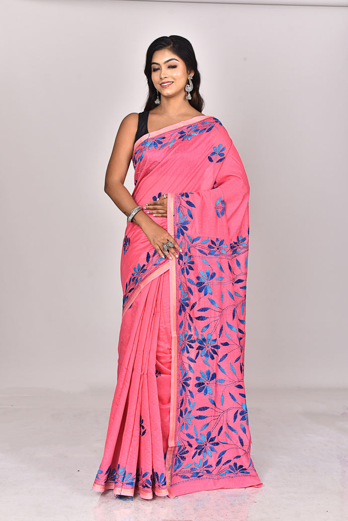 CHANDERI FULKARI SILK SAREE