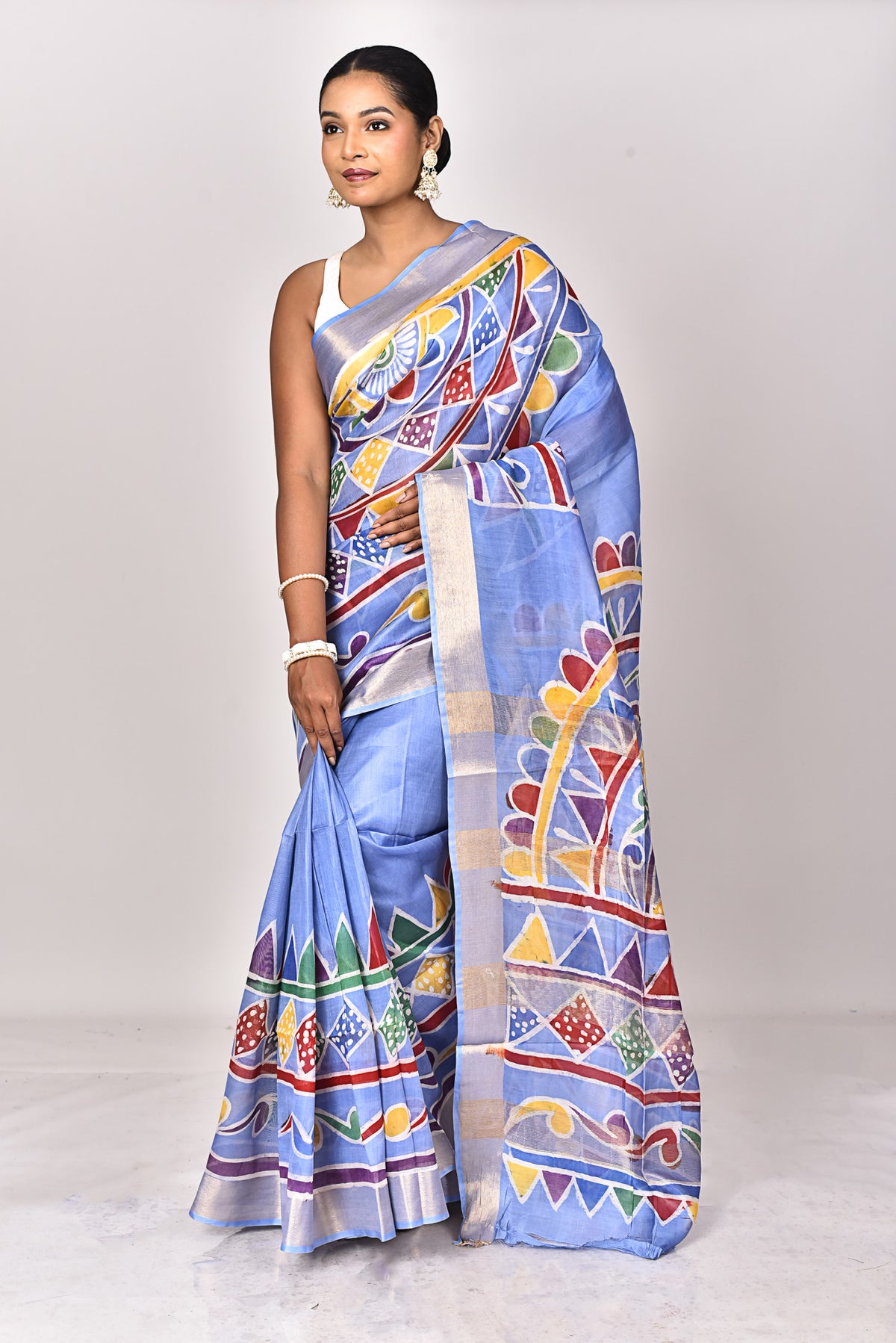 CHANDERI HANDBATIK SAREE