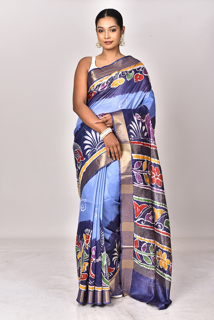CHANDERI HANDBATIK SAREE
