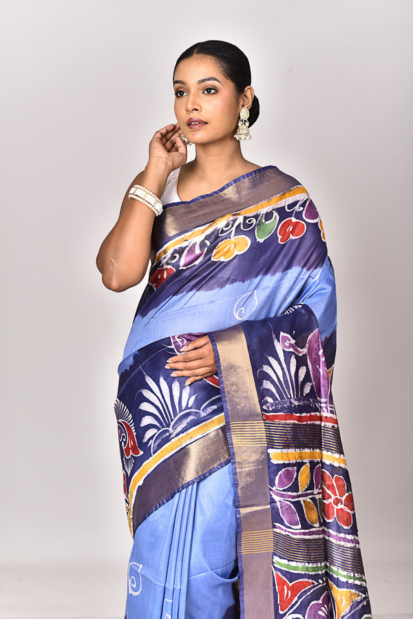 CHANDERI HANDBATIK SAREE