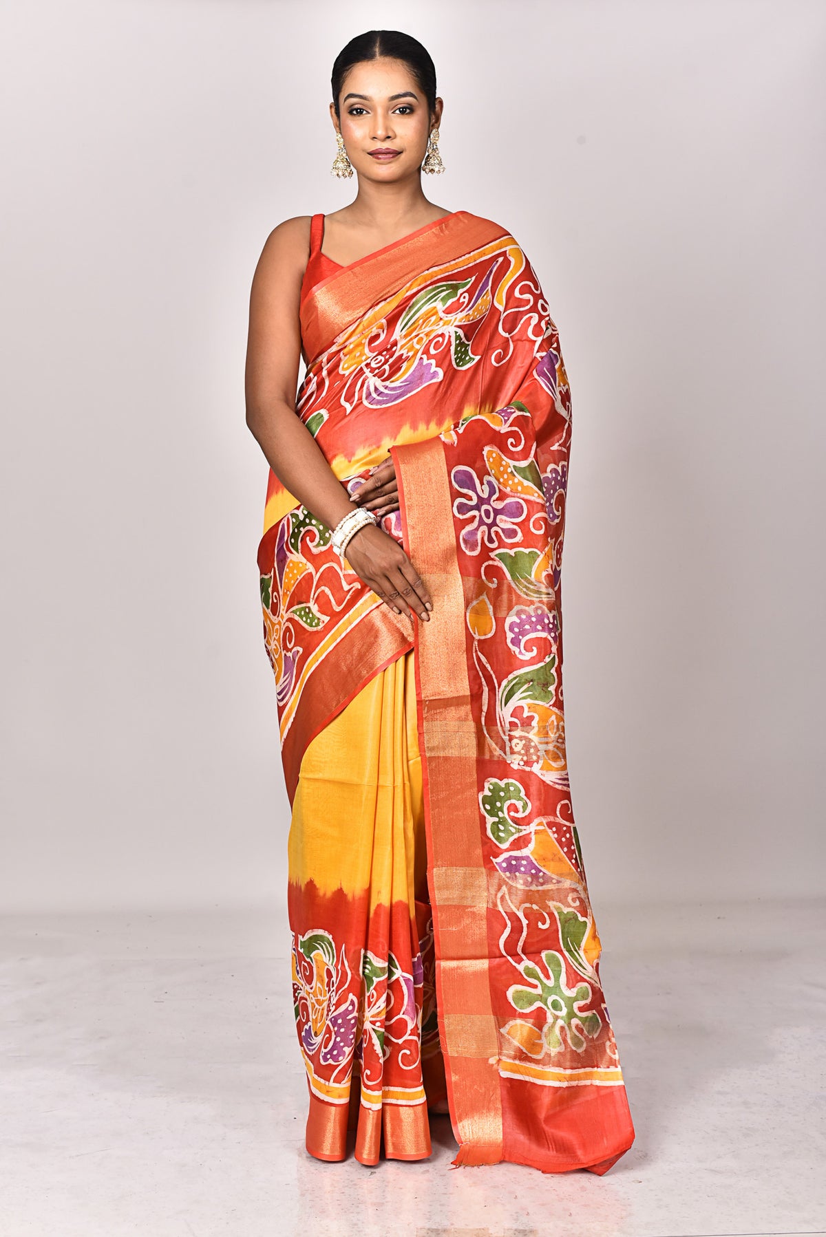 CHANDERI HANDBATIK SAREE