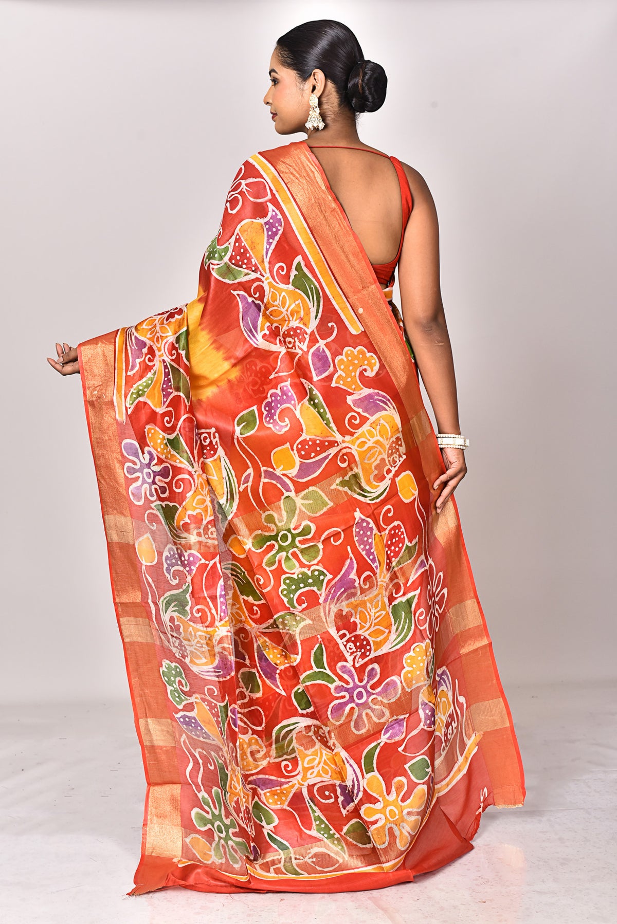 CHANDERI HANDBATIK SAREE