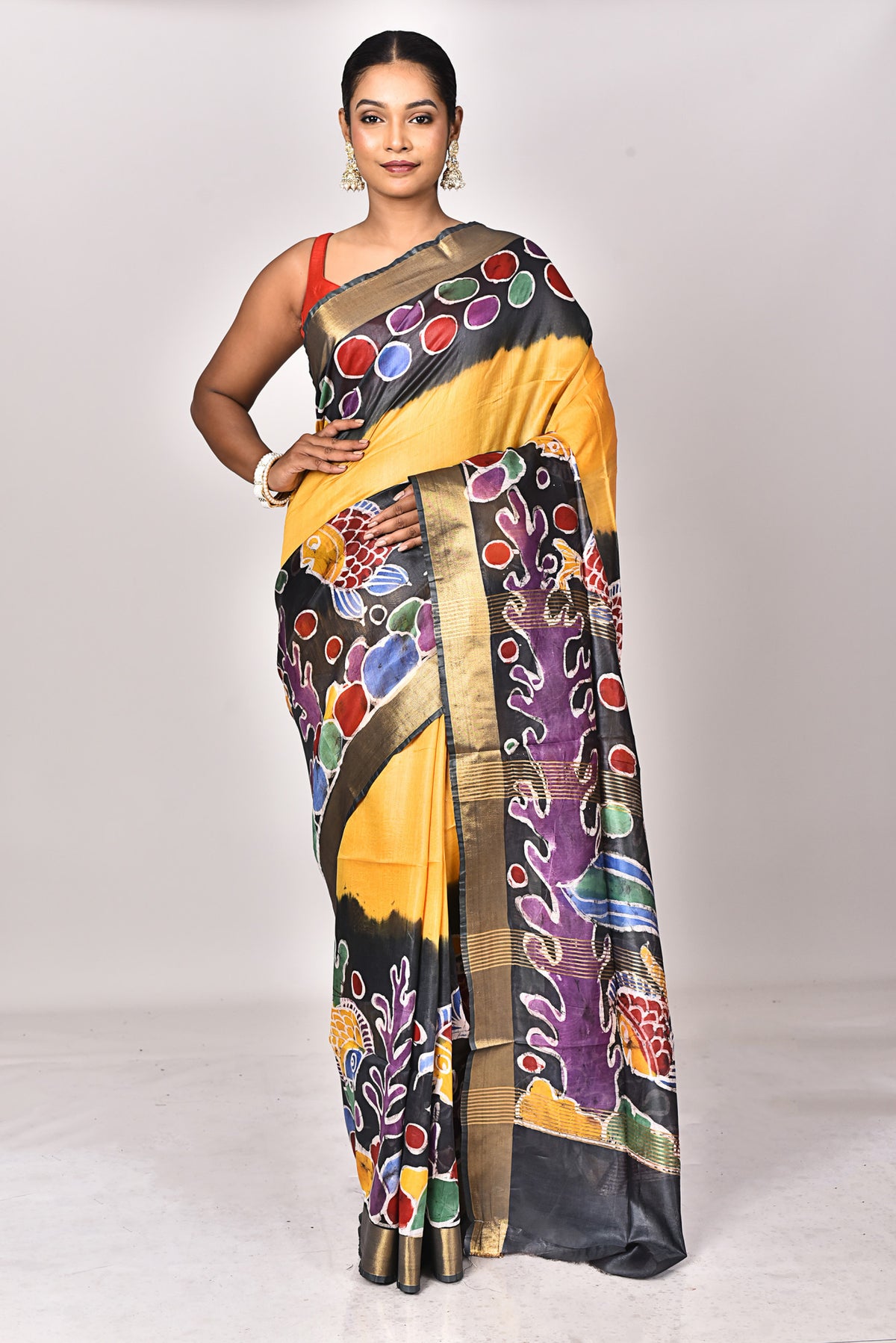 CHANDERI HANDBATIK SAREE