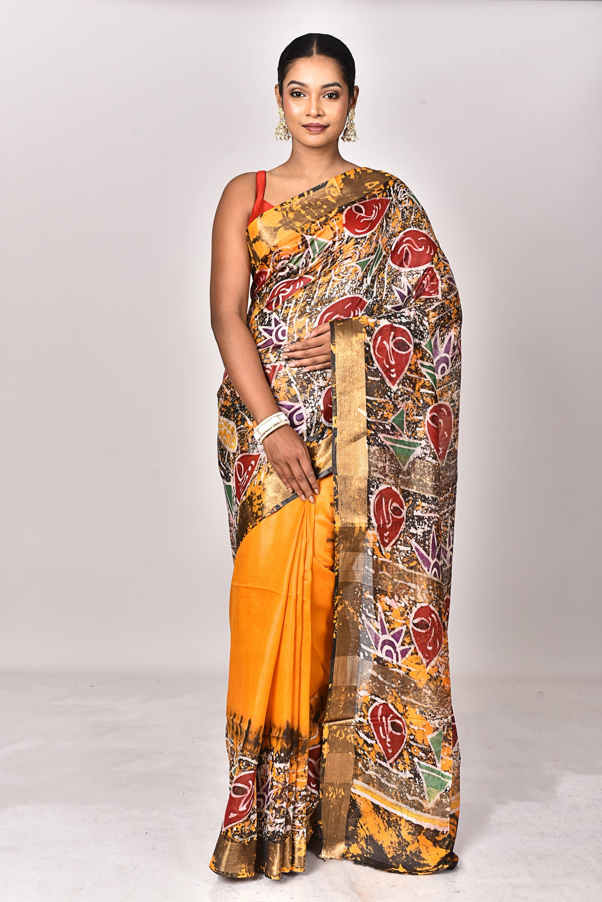 CHANDERI HANDBATIK SAREE