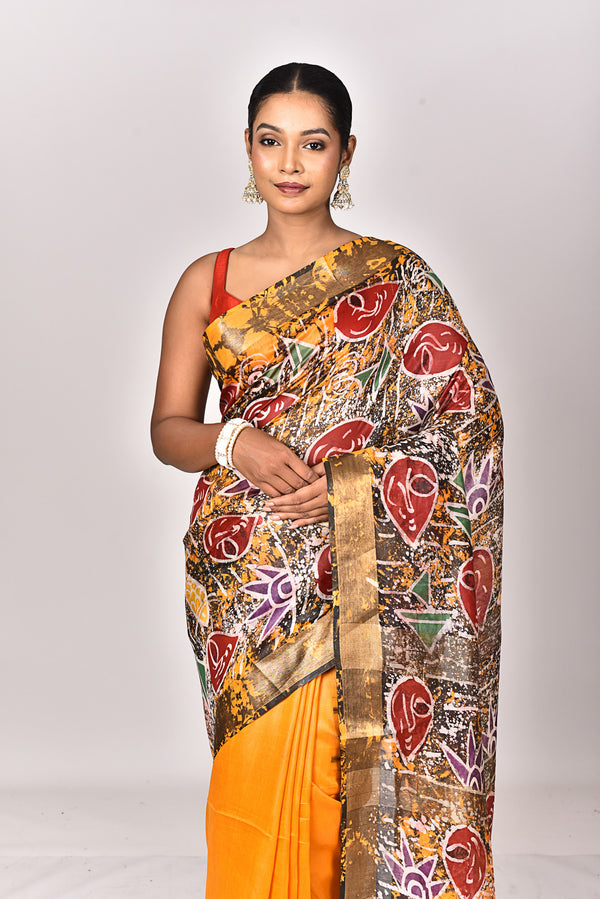 CHANDERI HANDBATIK SAREE