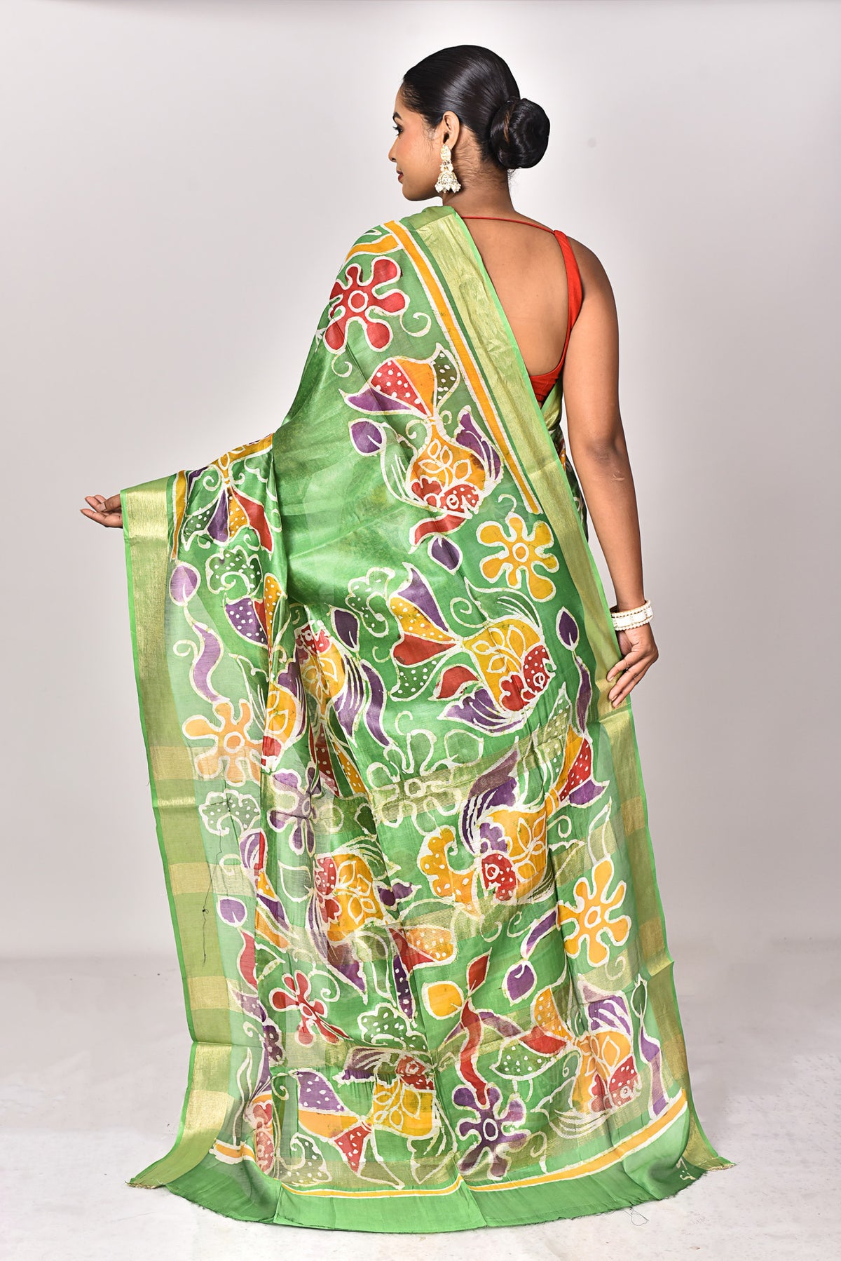 CHANDERI HANDBATIK SAREE