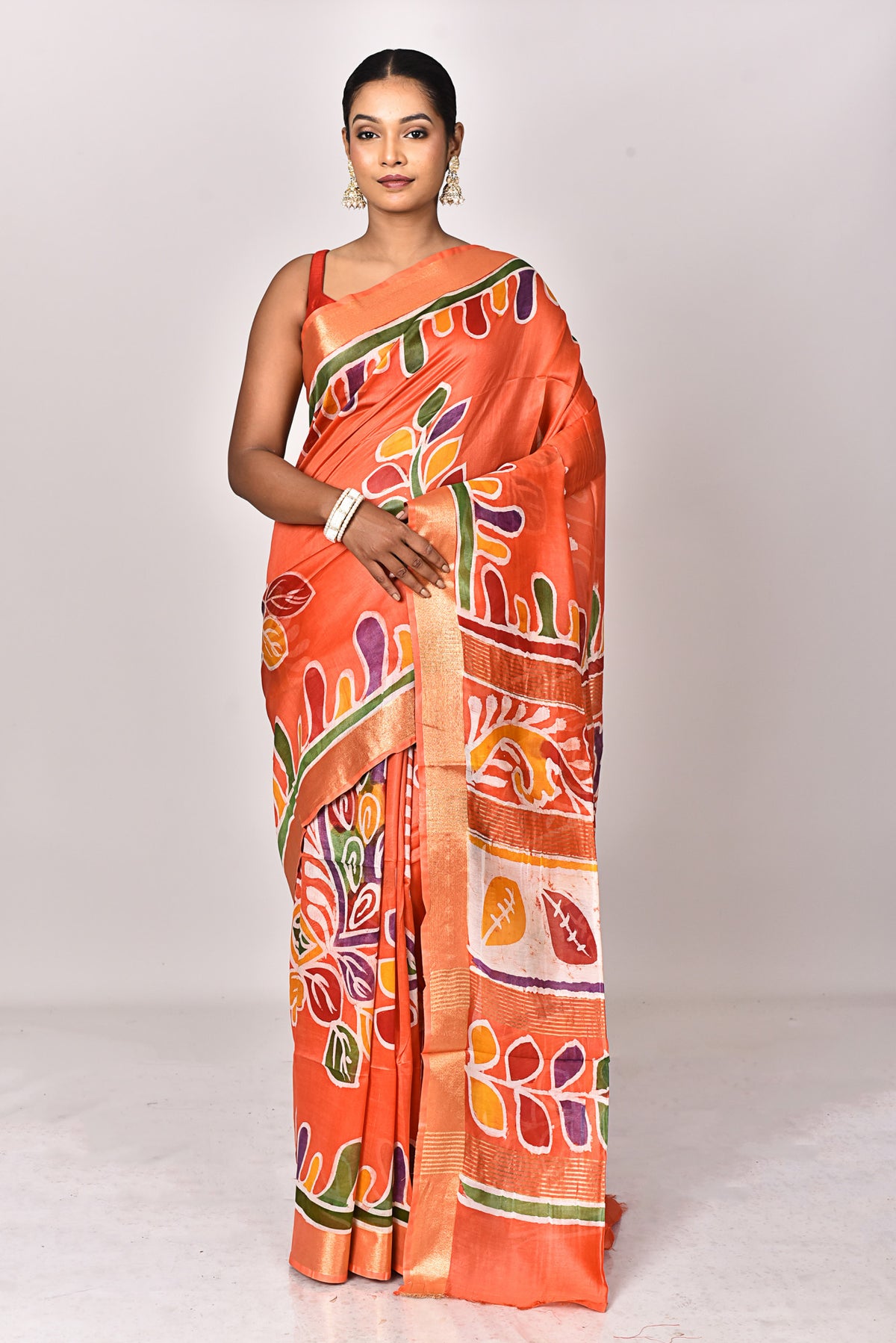CHANDERI HANDBATIK SAREE