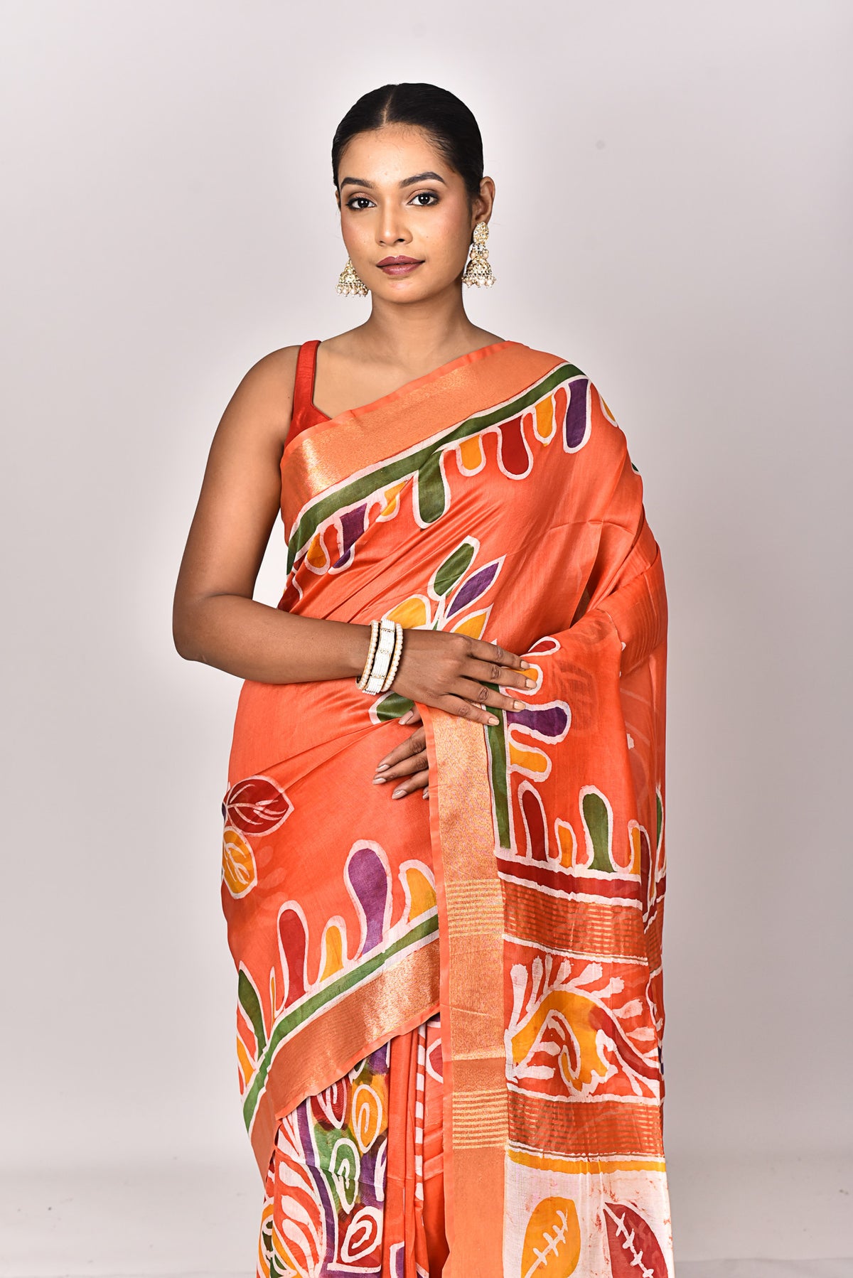 CHANDERI HANDBATIK SAREE