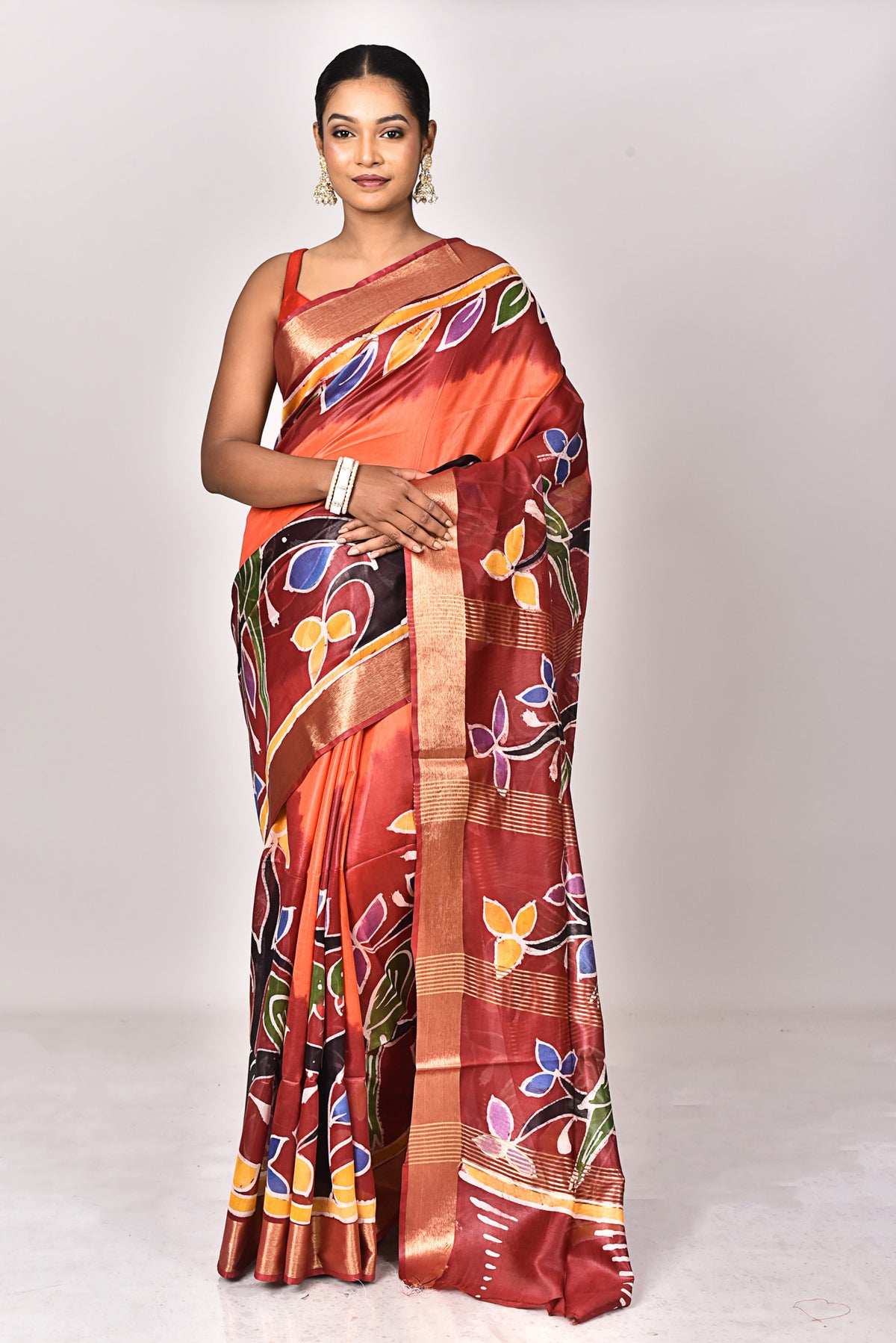CHANDERI HANDBATIK SAREE