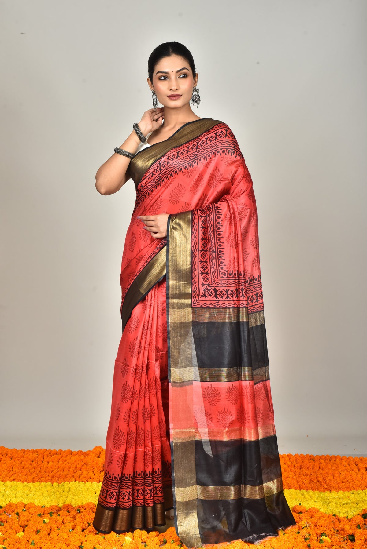CHANDERI PRINT SAREE