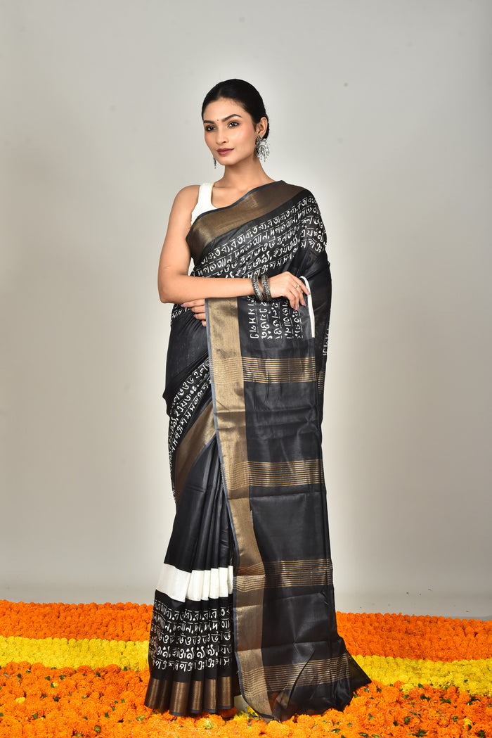 CHANDERI PRINT SAREE