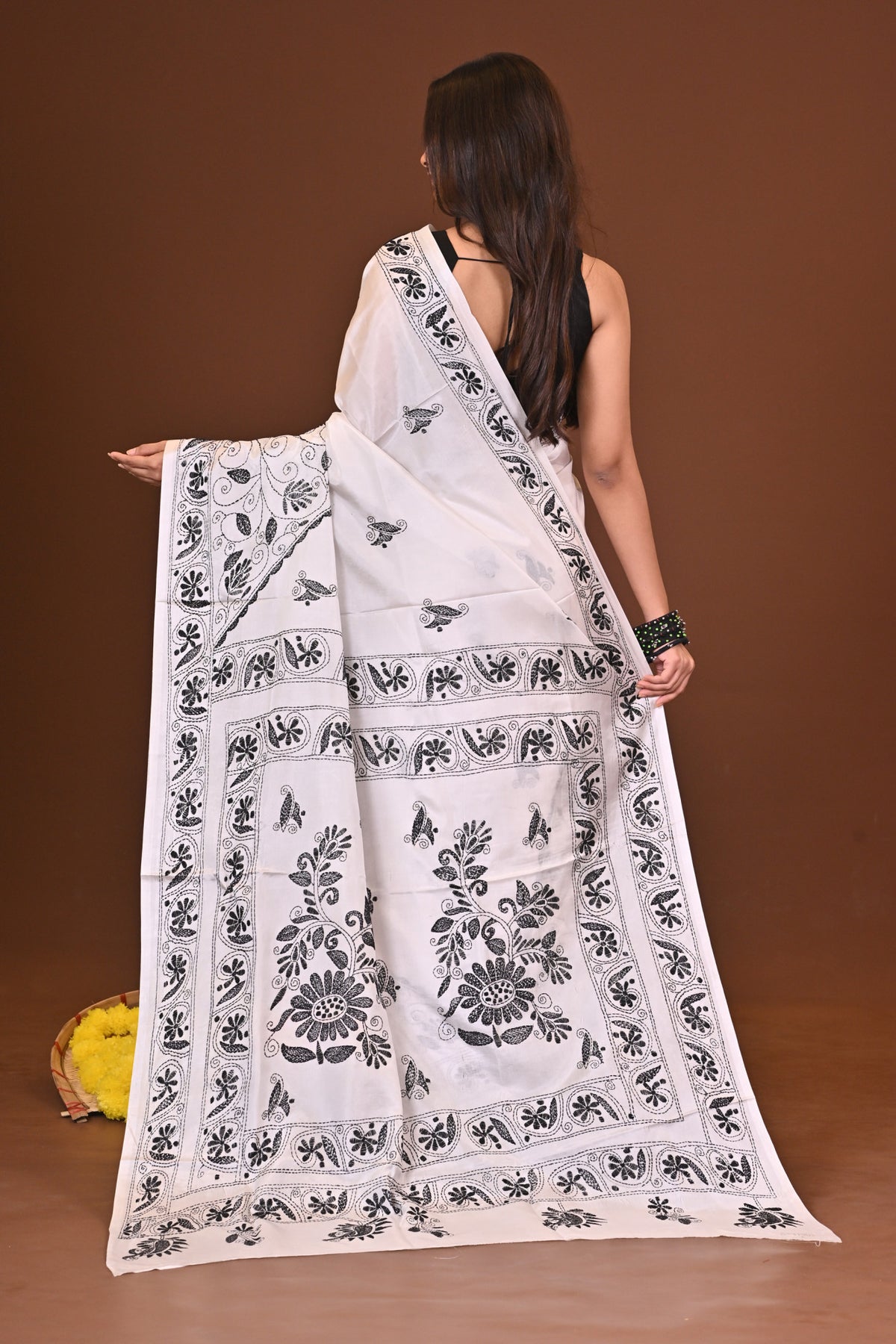 CHANDRANI BLENDED SILK KANTHA SAREE