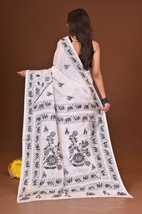 CHANDRANI BLENDED SILK KANTHA SAREE