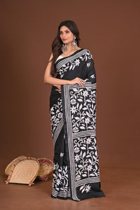 BHAAVYA BLENDED SILK KANTHA SAREE