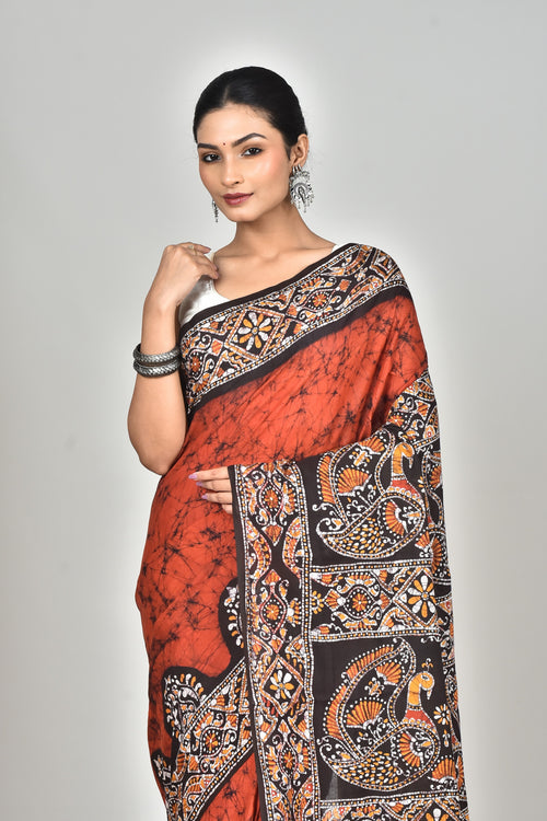 COTTON HANDBATIK SAREE