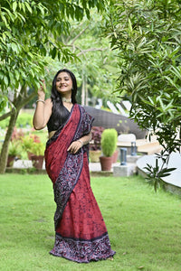 SANTINIKETAN HAND BATIK SAREE