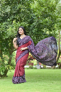 SANTINIKETAN HAND BATIK SAREE