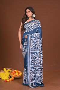 DEVOBHOOMIDOLON BLENDED SILK KANTHA SAREE